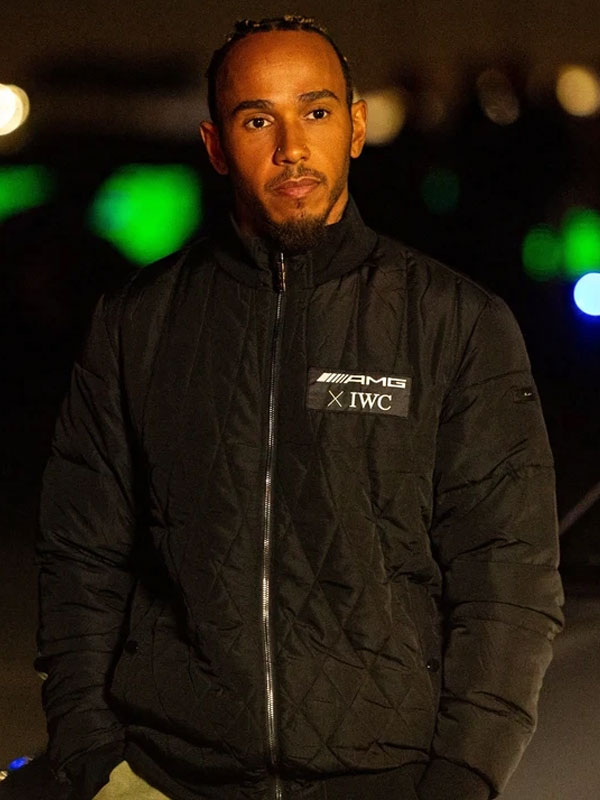 Lewis Hamilton 2023 Las Vegas GP AMG x IWC Black Jacket