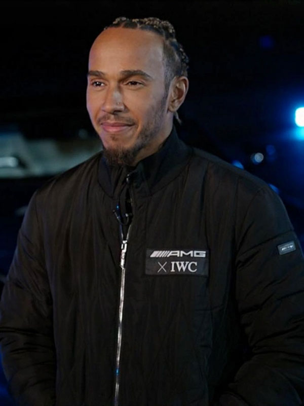Lewis Hamilton 2023 Las Vegas GP AMG x IWC Black Jacket