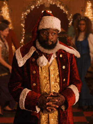 Lil Rel Howery Dashing Through The Snow Velvet Coat