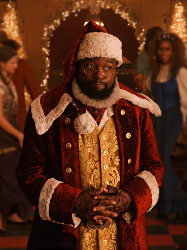 Lil Rel Howery Dashing Through The Snow Velvet Coat