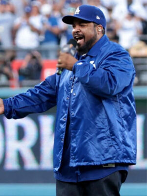 Los Angeles Dodgers Ice Cube Blue Satin Jacket