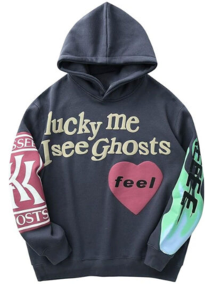 Lucky Me I See Ghosts Black Fleece Pullover Hoodie