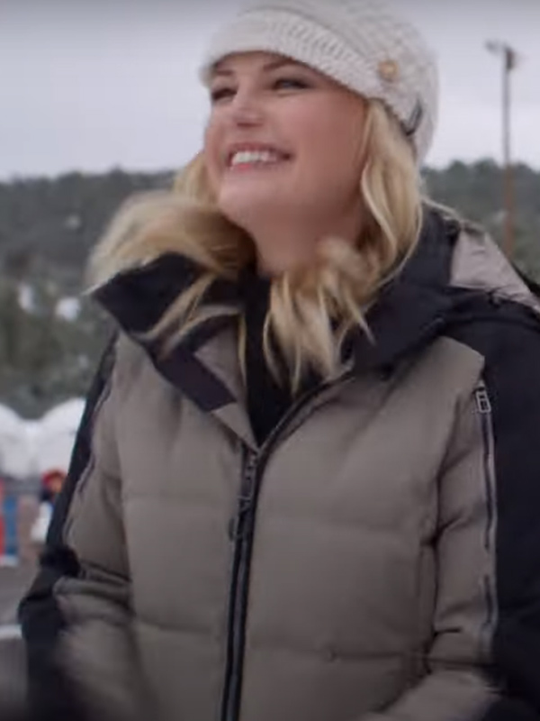 Malin Akerman The Christmas Classic Hooded Puffer Jacket