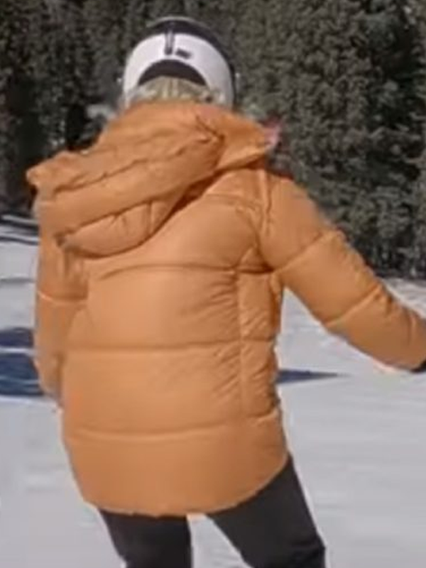 Malin Akerman The Christmas Classic Puffer Hooded Jacket