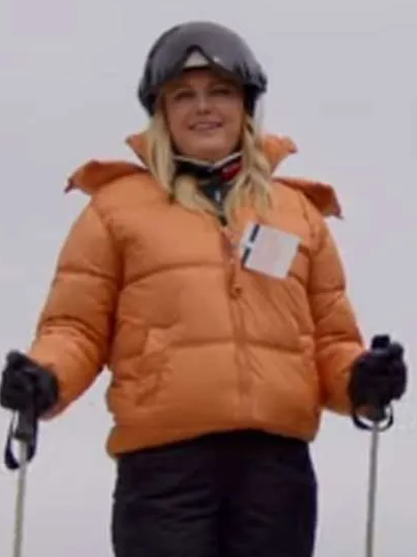 Malin Akerman The Christmas Classic Puffer Hooded Jacket