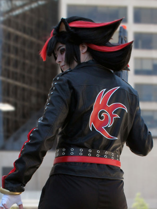 Masterpost Shadow Cosplay Black Leather Jacket