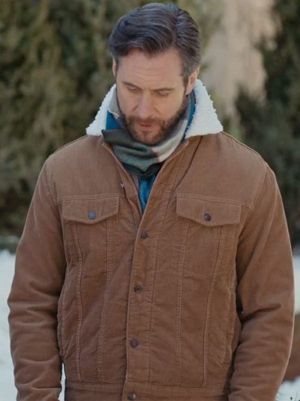 Matt Wells Christmas On The Alpaca Farm Fur Brown Jacket