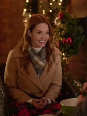 Merritt Patterson Twas The Text Before Christmas Wool Coat