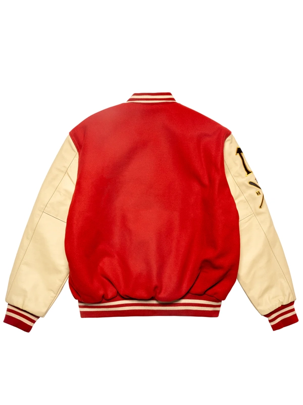 Nas KDIII Letterman Varsity Wool And Leather Jacket