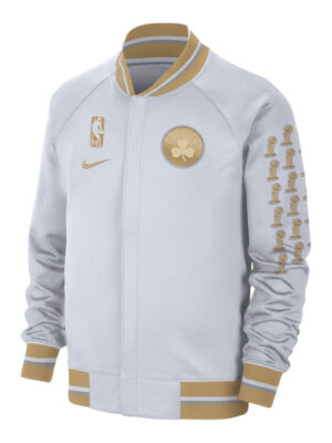 NBA Nike Boston Celtics Trophy Ring White Banner Jacket