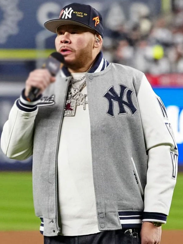 New York Yankees Fat Joe Wool and Leather Varsity Jacket