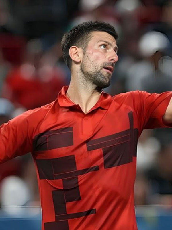 Novak Djokovic Shanghai Rolex Masters Red T-Shirt