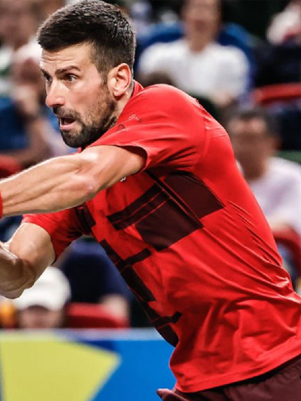 Novak Djokovic Shanghai Rolex Masters Red T-Shirt