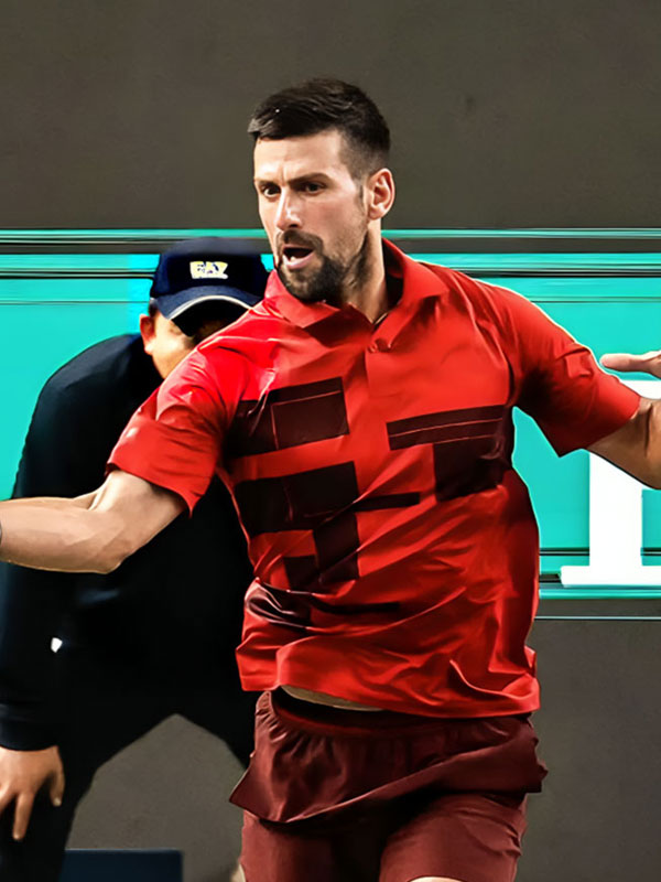 Novak Djokovic Shanghai Rolex Masters Red T-Shirt