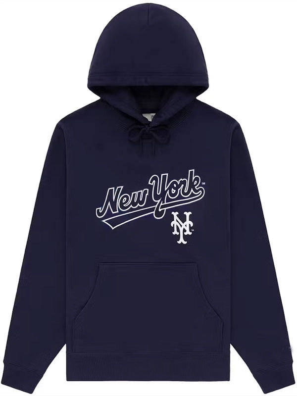 NY Mets Logo Aime Leon Dore Oversized Pullover Hoodie