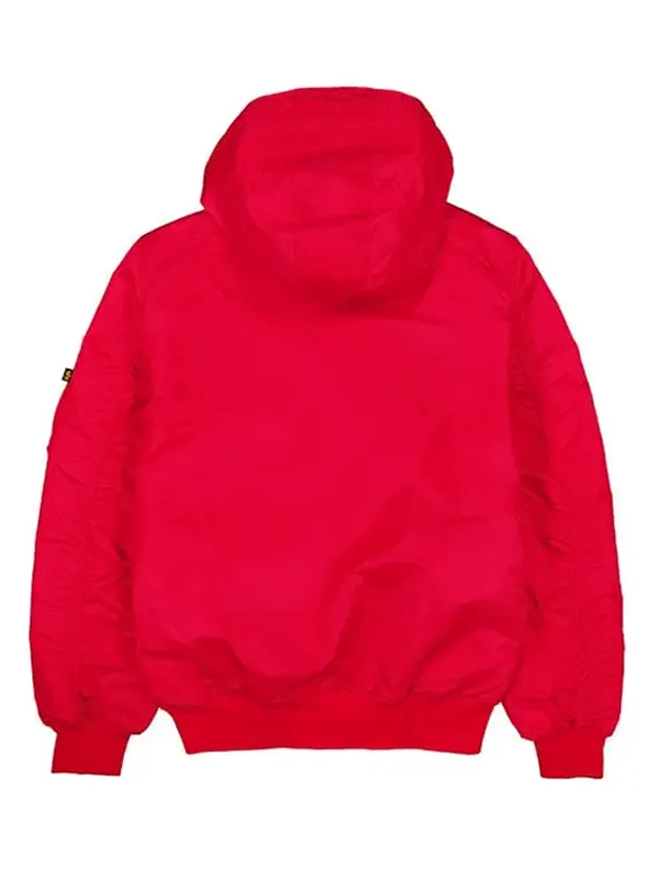 NY Yankees Alpha Industries New Era Hooded Bomber Jacket