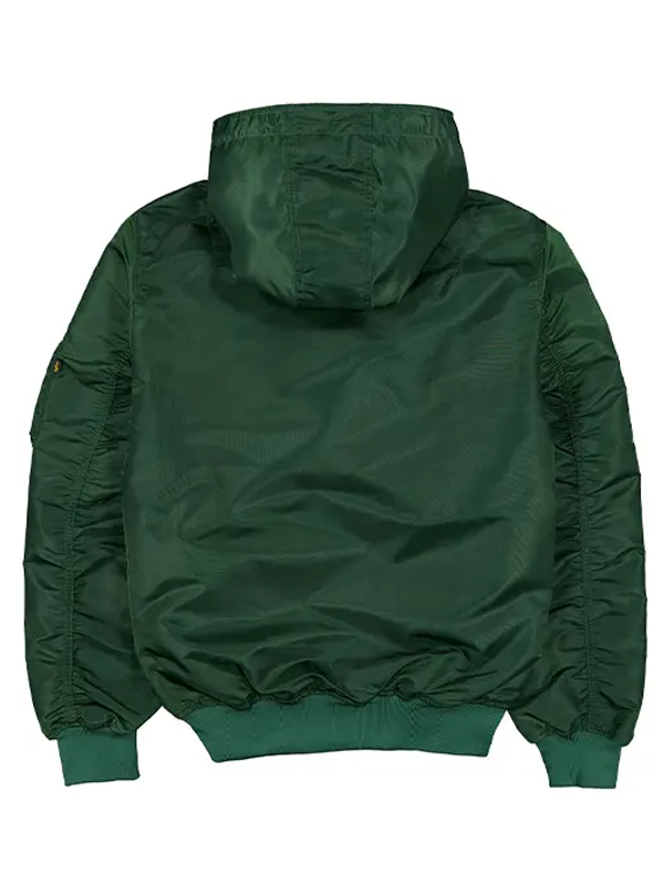 NY Yankees Alpha Industries New Era Hooded Bomber Jacket