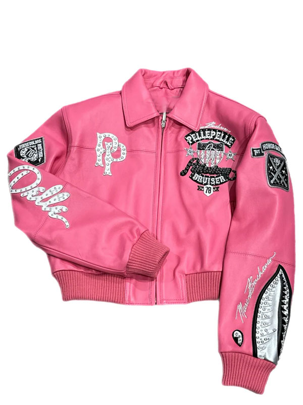 Pelle Pelle American Bruiser Leather Varsity Bomber Jacket