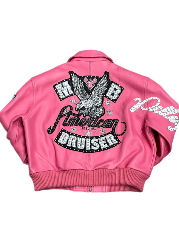 Pelle Pelle American Bruiser Leather Varsity Bomber Jacket
