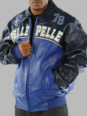 Pelle Pelle Last Man Standing Leather Varsity Bomber Jacket