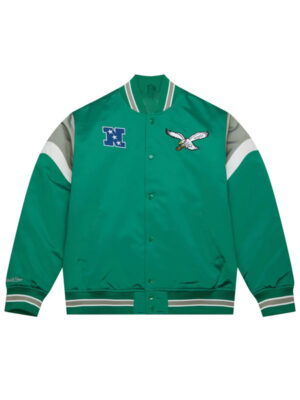 Philadelphia Eagles Heavyweight Green Satin Jacket