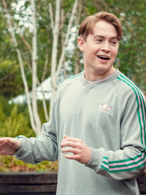 S03 Nick Nelson Heartstopper Adidas Grey Sweatshirt