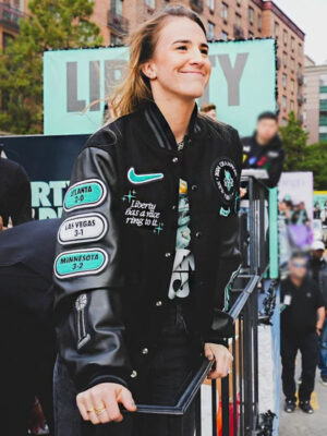 Sabrina Ionescu Liberty Championship Parade Varsity Jacket