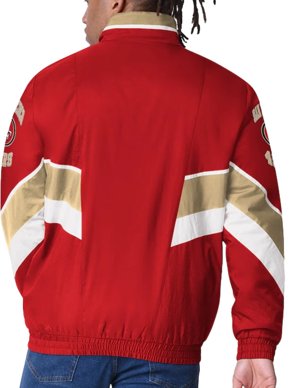 San Francisco 49ers Starter Captain Satin Varsity Jacket