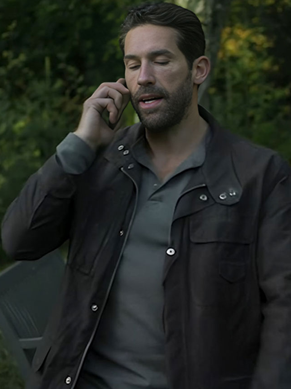 Scott Adkins Sam Lorde Take Cover Brown Cotton Jacket