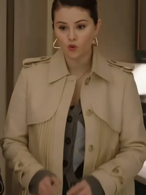 Selena Gomez Only Murders in the Building Pleated Coat
