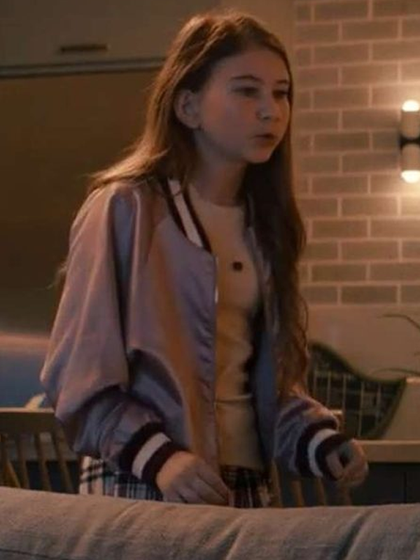 Shiloh Bearman Nobody Wants This Satin Bomber Jacket