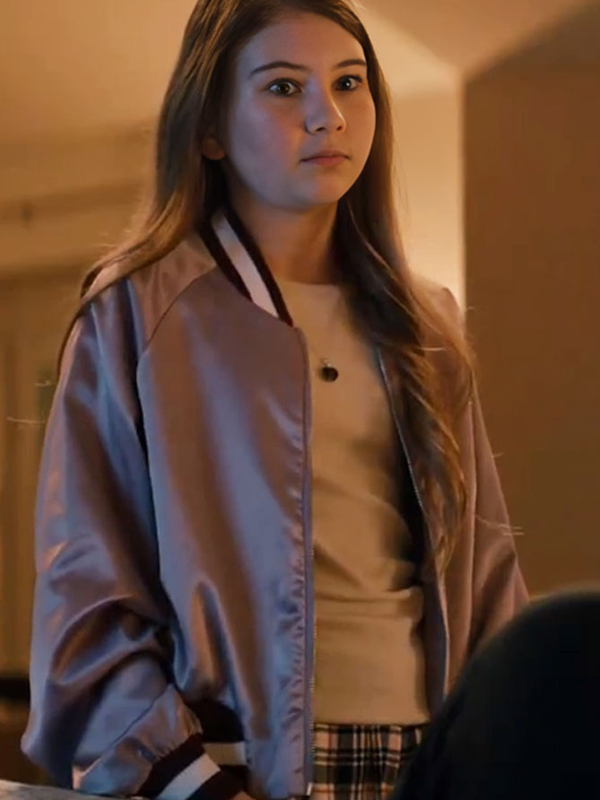Shiloh Bearman Nobody Wants This Satin Bomber Jacket