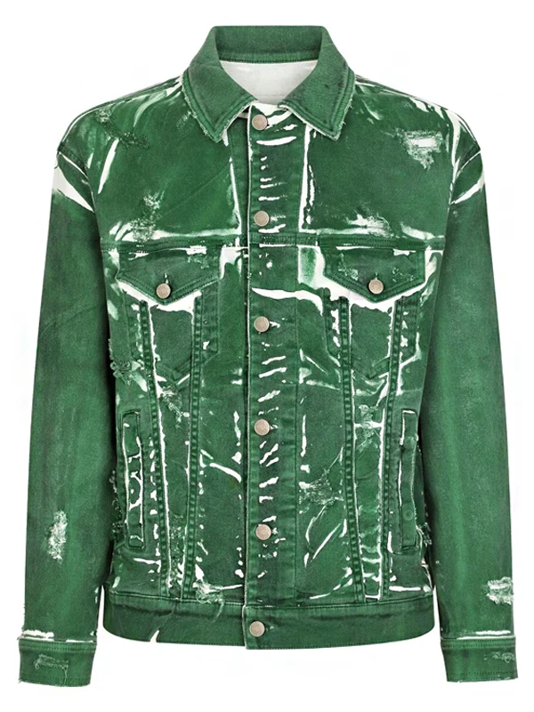 SNF Joe Burrows Distressed Denim Jacket