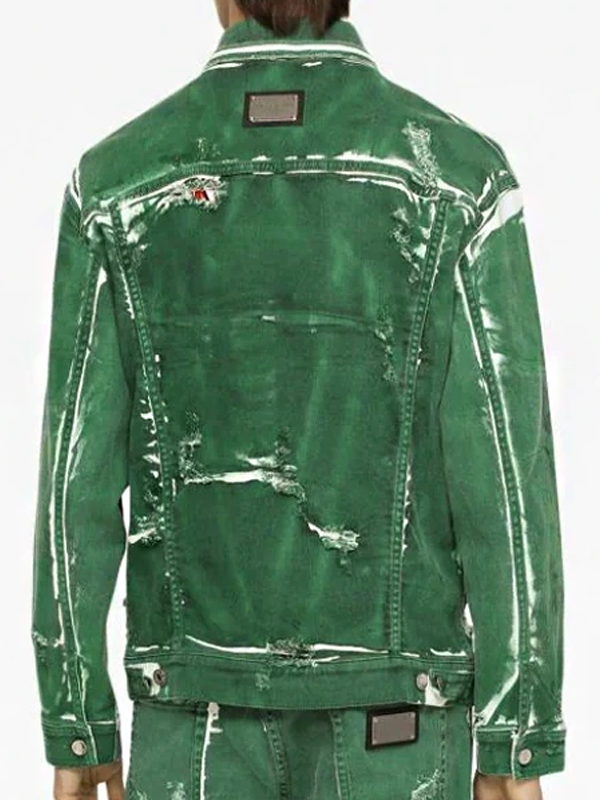 SNF Joe Burrows Distressed Denim Jacket