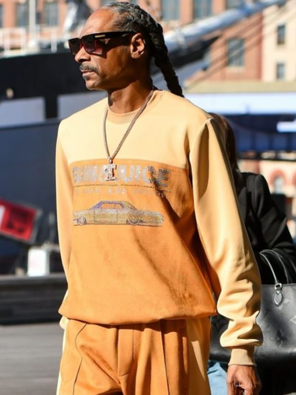 Snoop Dogg First Take Pier 17 Orange Sweatshirt