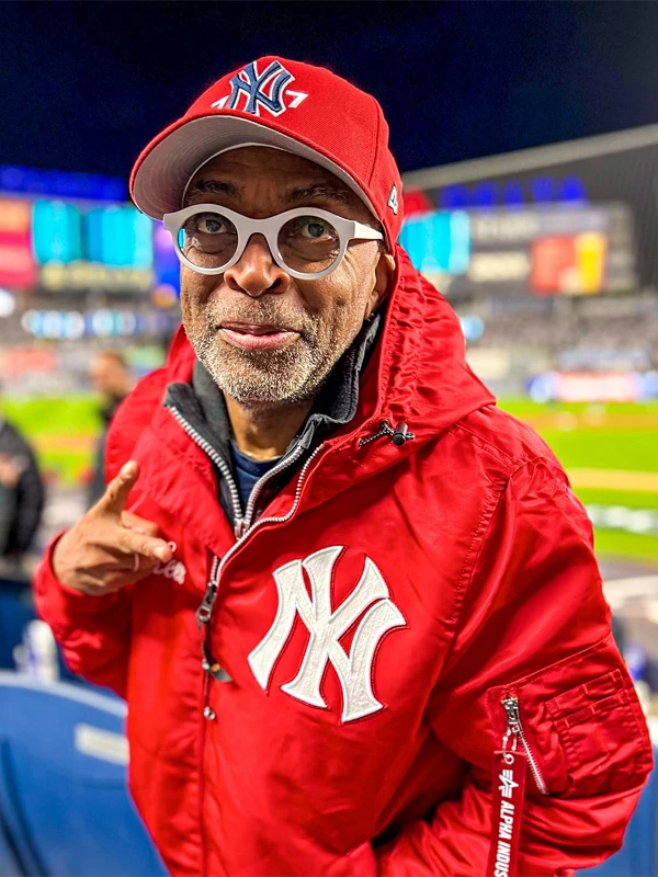 Spike Lee New York Yankees Red Bomber Hooded Jacket