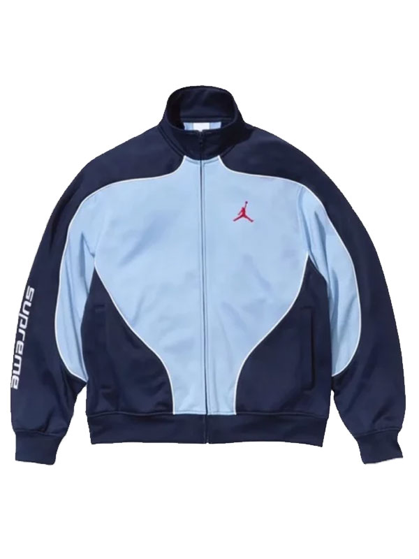 Supreme Jordan Tricot Full Zip Track Jacket