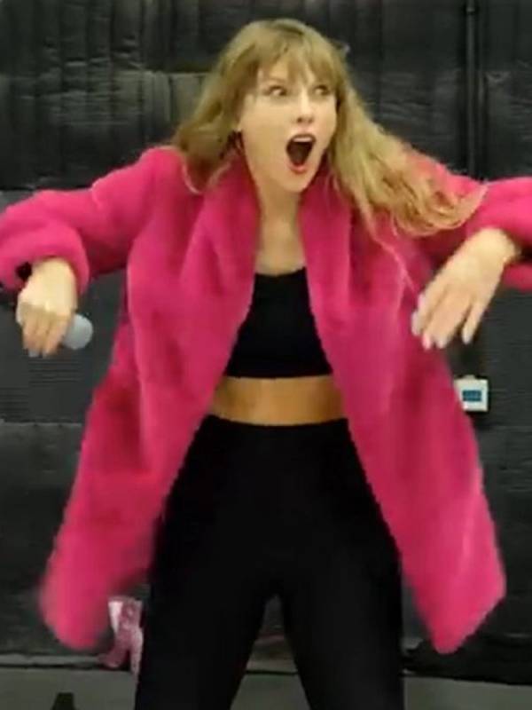 Taylor Swift I Can Do It With a Broken Heart Pink Coat