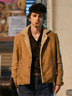 Timothée Chalamet A Complete Unknown Shearling Jacket