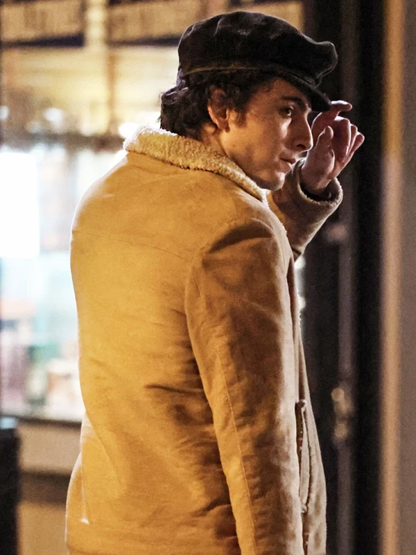 Timothée Chalamet A Complete Unknown Shearling Jacket