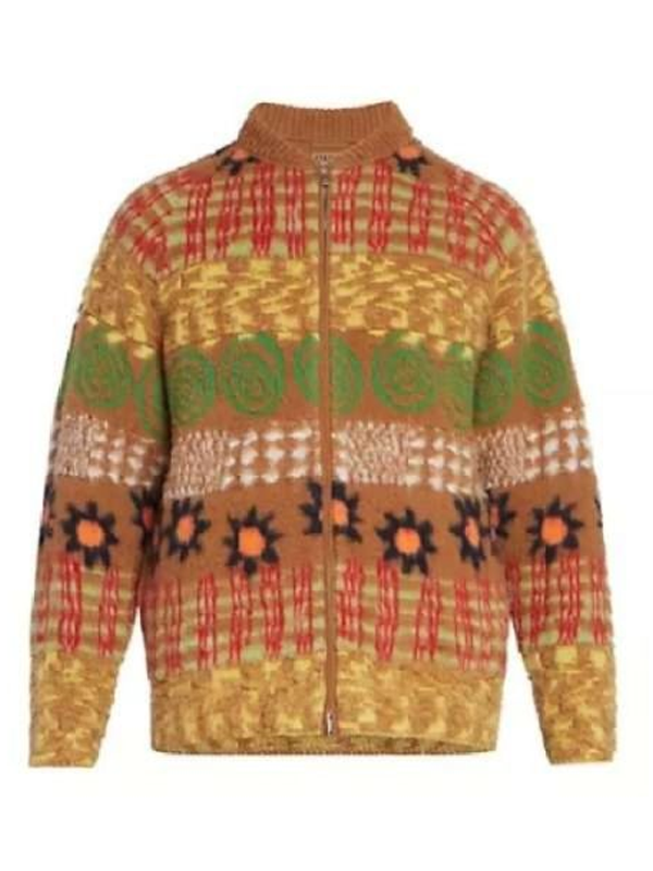 Travis Kelce KC Chiefs Knitted Zip-Up Sweater