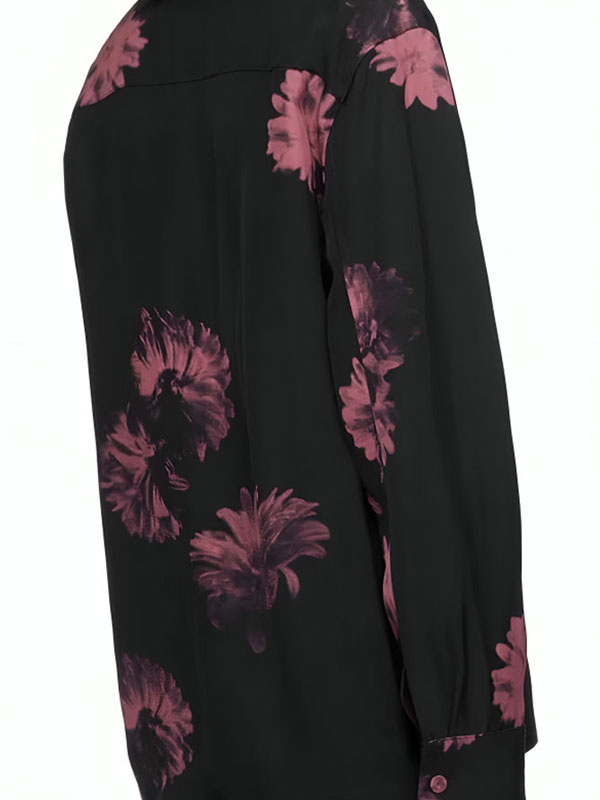 Travis Kelce Pink Flower Printed Full-Zip Jacket