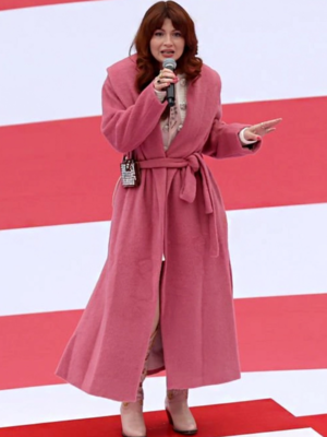 Willow Avalon Pink Wool Long Coat