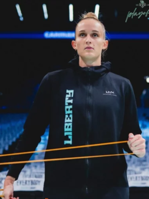 WNBA New York Liberty Black Fleece Zip-Up Hoodie