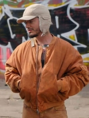 2024 A Great Day with J Balvin Brown Bomber Jacket