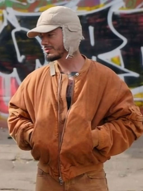 2024 A Great Day with J Balvin Brown Bomber Jacket