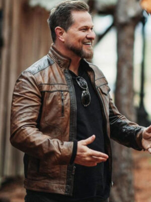 2024 Alexander Kane 72 Hours Brown Leather Jacket