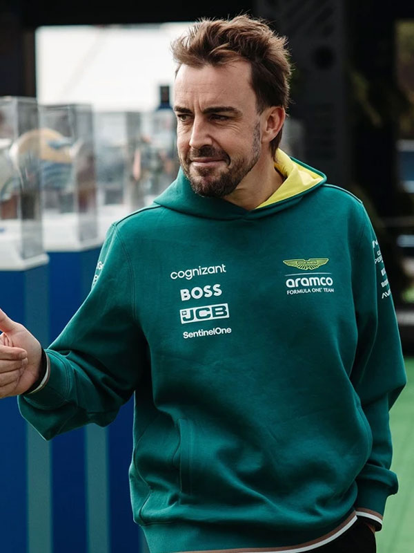 2024 Aston Martin Fernando Alonso F1 Team Pullover Hoodie