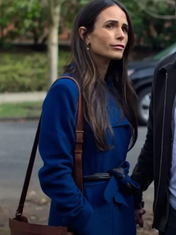 2024 Cellar Door Jordana Brewster Blue Wool Coat
