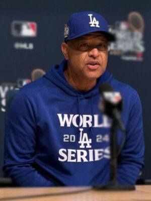 2024 Dave Roberts World LA Series Blue Pullover Hoodie